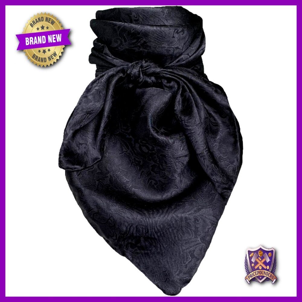 34 Inch Silk Jacquard Scarf, Sun Protection, Winter Warmth, Unisex